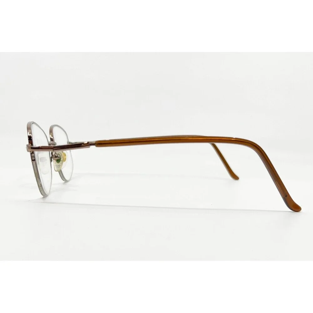 Sferoflex Eyeglasses Womens Brown Semi-Rimless Oval 2587B 267 53-18-135